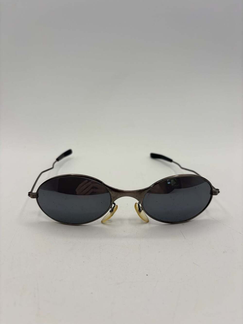 Vintage Oakley E-Wire Gen 2 Metal Frame Oval Sunglasses